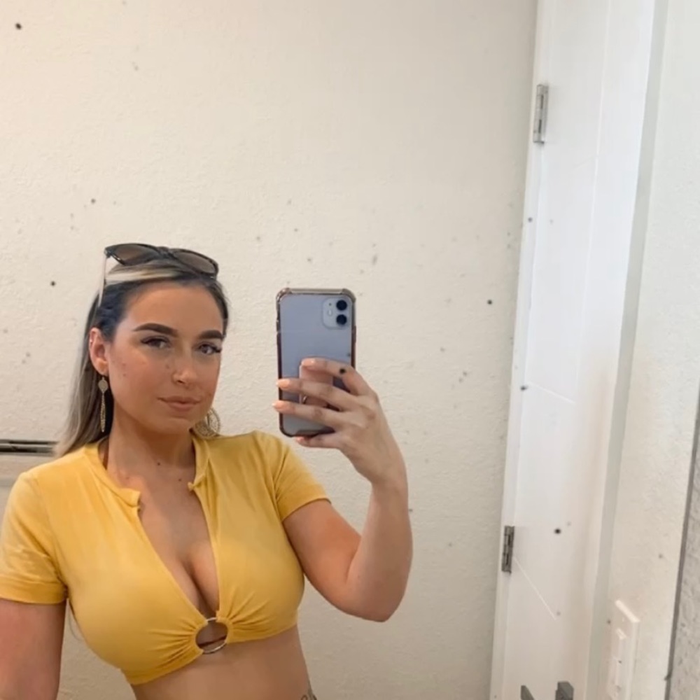 Yellow Crop Top